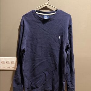 Polo Ralph Lauren Dark Blue Waffle Knit Top